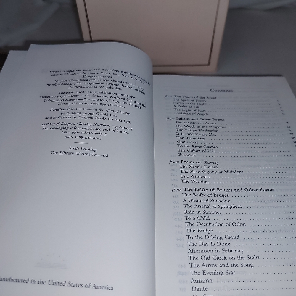 Henry Wadsworth Longfellow Poems & Other Writings The Library of America 2000 6t - Picture 3 of 8
